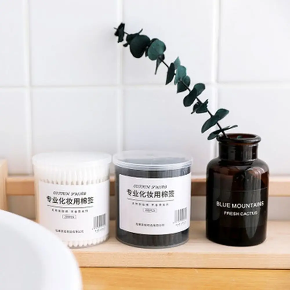 200pcs Double Head Bamboo Cotton Swabs Microbrush Ear Wood Sticks Reusable Cotton Swab Micro Brushes Ears 4