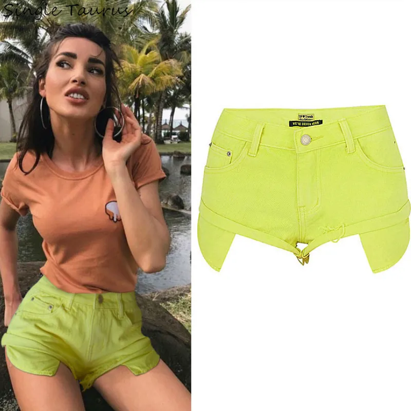 Summer Jeans Shorts Women Streetwear Loose Sexy Denim Short Beach Vacation Ultrashort Woman Low Waist Spodenki Damskie | Женская одежда