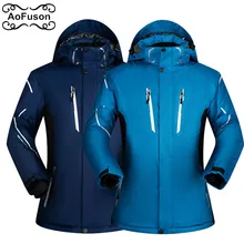 Брендовая Лыжная куртка унисекс, зимняя утепленная водонепроницаемая ветрозащитная супер теплая куртка для женщин и мужчин, куртка для катания на лыжах и сноуборде