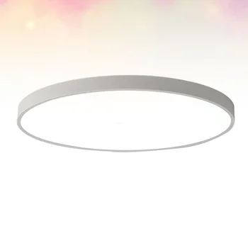 

1pc LED Ceiling Lamp Super-thin Balcony Corridor Round Lamp Light Household Simple Ceiling Light (White Light 26cm 16W Black)