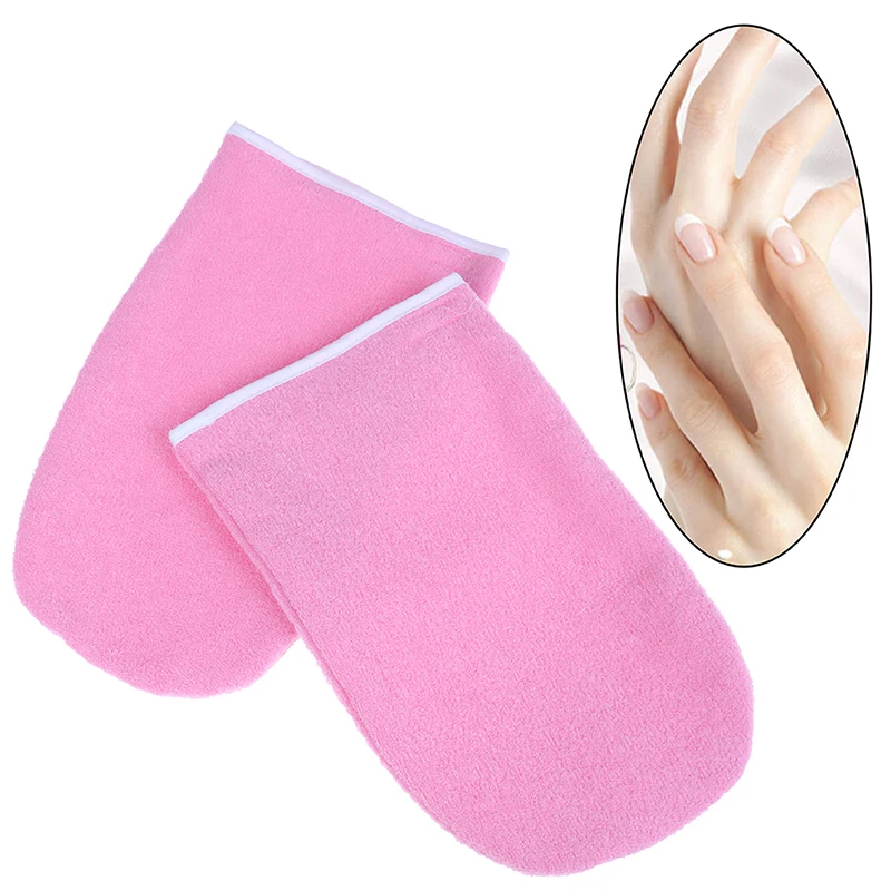 1 Pair Wax Warmer Gloves Protection Paraffin Hand Gloves Heater SPA Cotton Mittens For Warmer Wax Heater Hot Sale