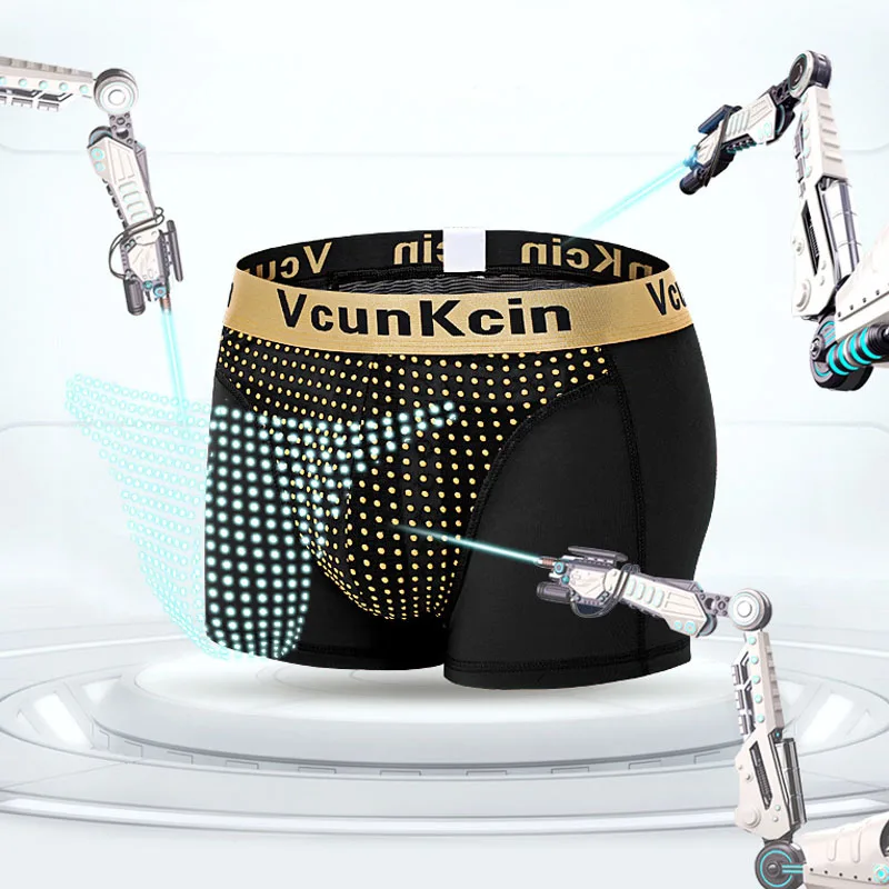 

3 Pieces Shorts Male Underwear Mens Sexy Magnetic Therapy Boxer Shorts Health Care Underwear Breathable Casual Boxer Panties 01