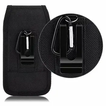 

Cell Phones Horizontal Carrying Vertical Pouch Case Cover With Belt Clip Holster Oxford Waist Bag with Holder