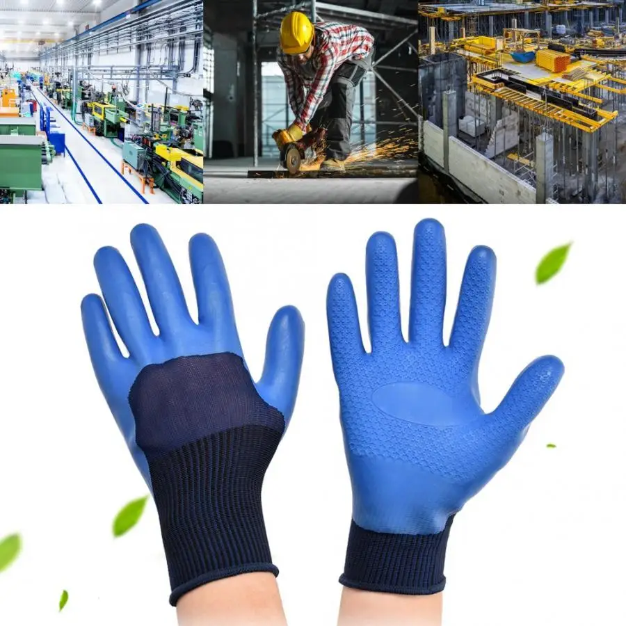 safety gloves cut resistant Anti slip Latex Labor Protection Work