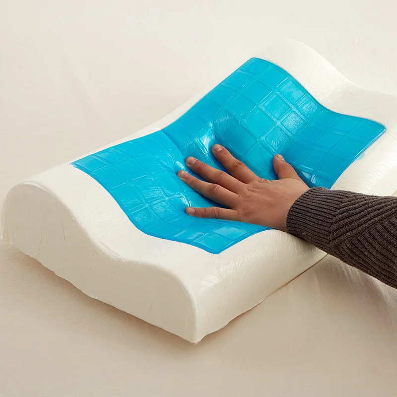 Memory Foam Pillow Neck Gel Slow-Rebound Cervical Orthopedic Cushion Anti-Snore 