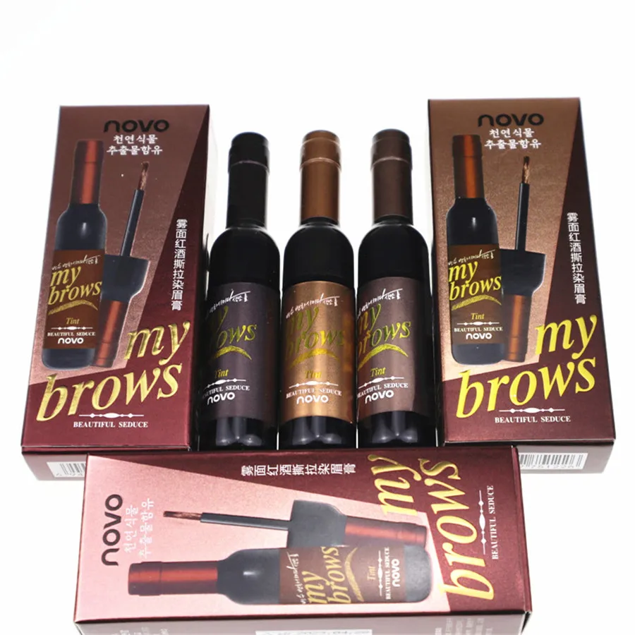 NOVO Dyeing Eyebrows Enhancer Mist Red Wine Tearing Eyebrow Long-lasting Waterproof Sweat-proof Gel Eye Makeup Set NOVO Dyeing Eyebrows Enhancer Mist Red Wine Tearing Eyebrow Long-lasting Waterproof Sweat-proof Gel Eye Makeup Set