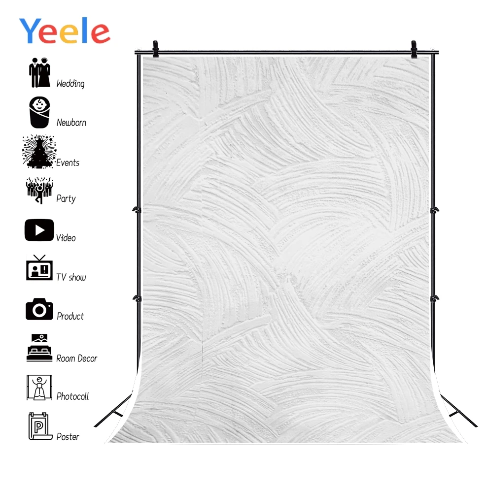 Yeele Фото фоны белый градиент сплошной цвет поверхность стены текстура еда для вечеринки узор фотографии фонов фотостудия