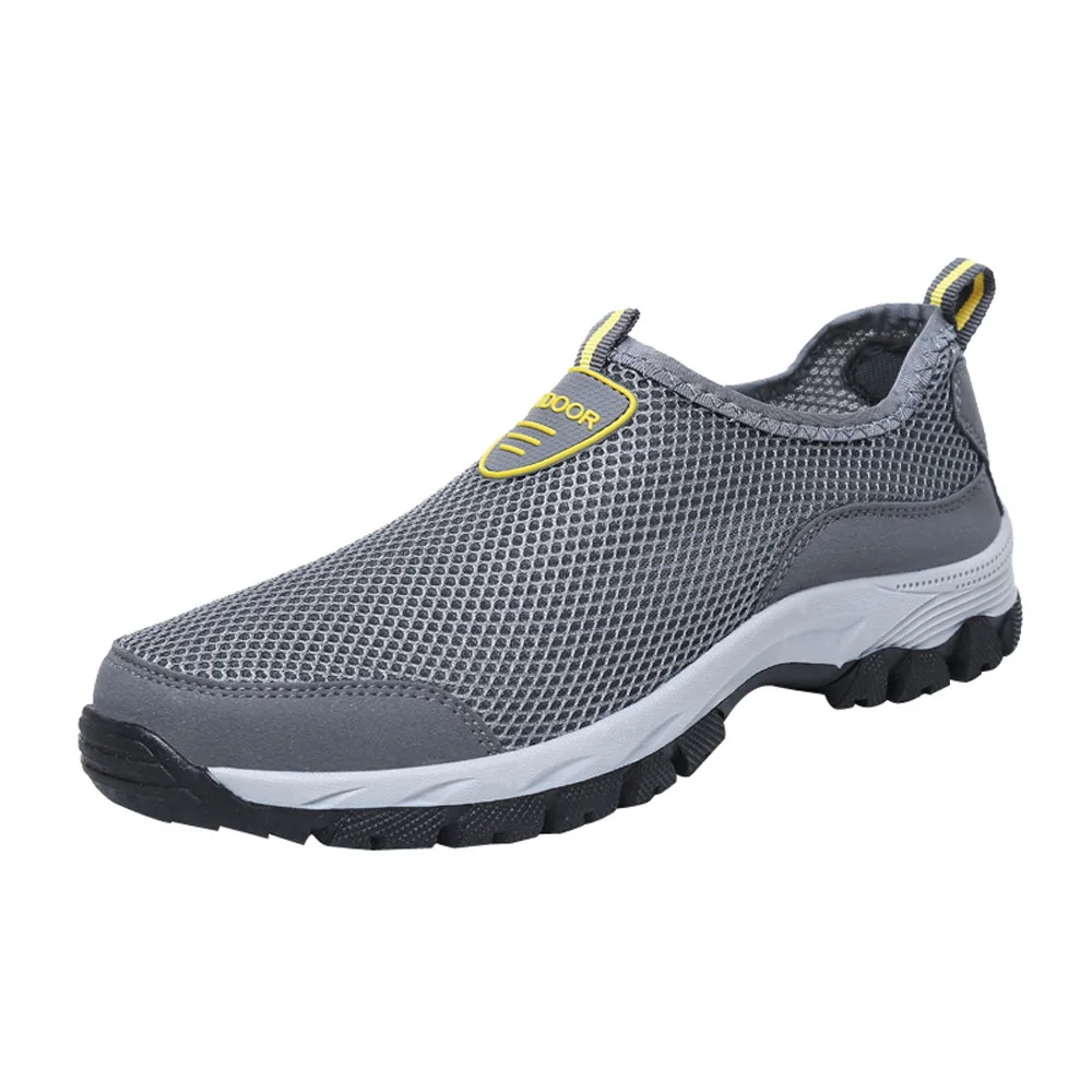 

2019 Fashion Men Casual Shoes Slip-on Comfortable Summer Breathable Air Mesh Men's Flats Loafers Shoe Mens
