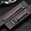 REMZEIM Cowhide Leather Strap for Apple Watch Band 44mm 40mm iwatch 5 4 3 2 1 Wristband 42mm 38mm bracelet Watch Accessories ► Photo 3/6