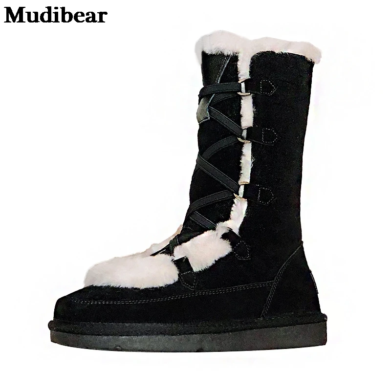 Женские зимние ботинки Mudibear теплая обувь с флисовой подкладкой короткие женская