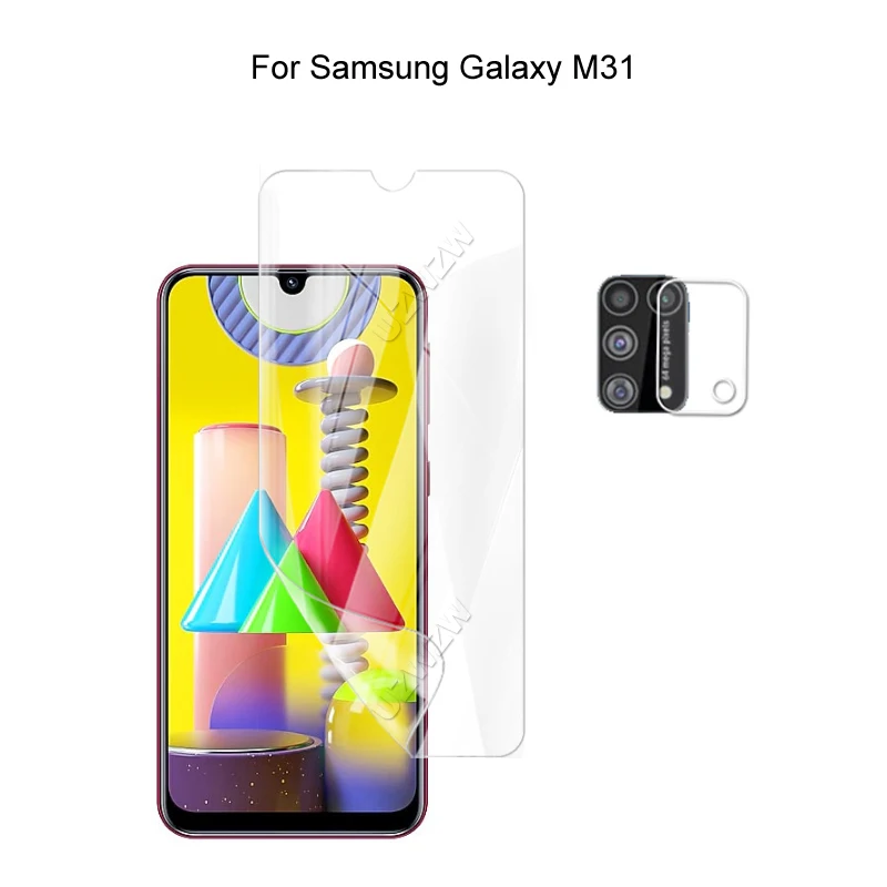 Для Samsung Galaxy M31 защита для камеры и экрана HD Гидрогелевая пленка мягкое 3D полное