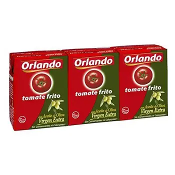 

Orlando Tomate Frito en Aceite de Oliva, Brik - Paquete de 3 x 210 gr - Total: 630 gr