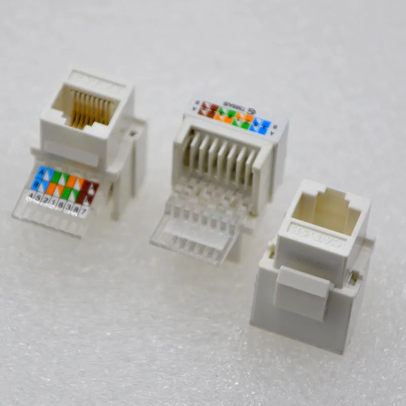 100 шт. RJ45 сетевой разъем CAT6 сетевой модуль шесть типов гигабитной бесплатной линии модуль специальная