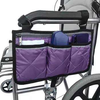 

1pcs Wheelchair Side Bag Rollator Organizer Pouch Wallet Rollators Bag Walkers Storage Snacks For Scooters Z1W4