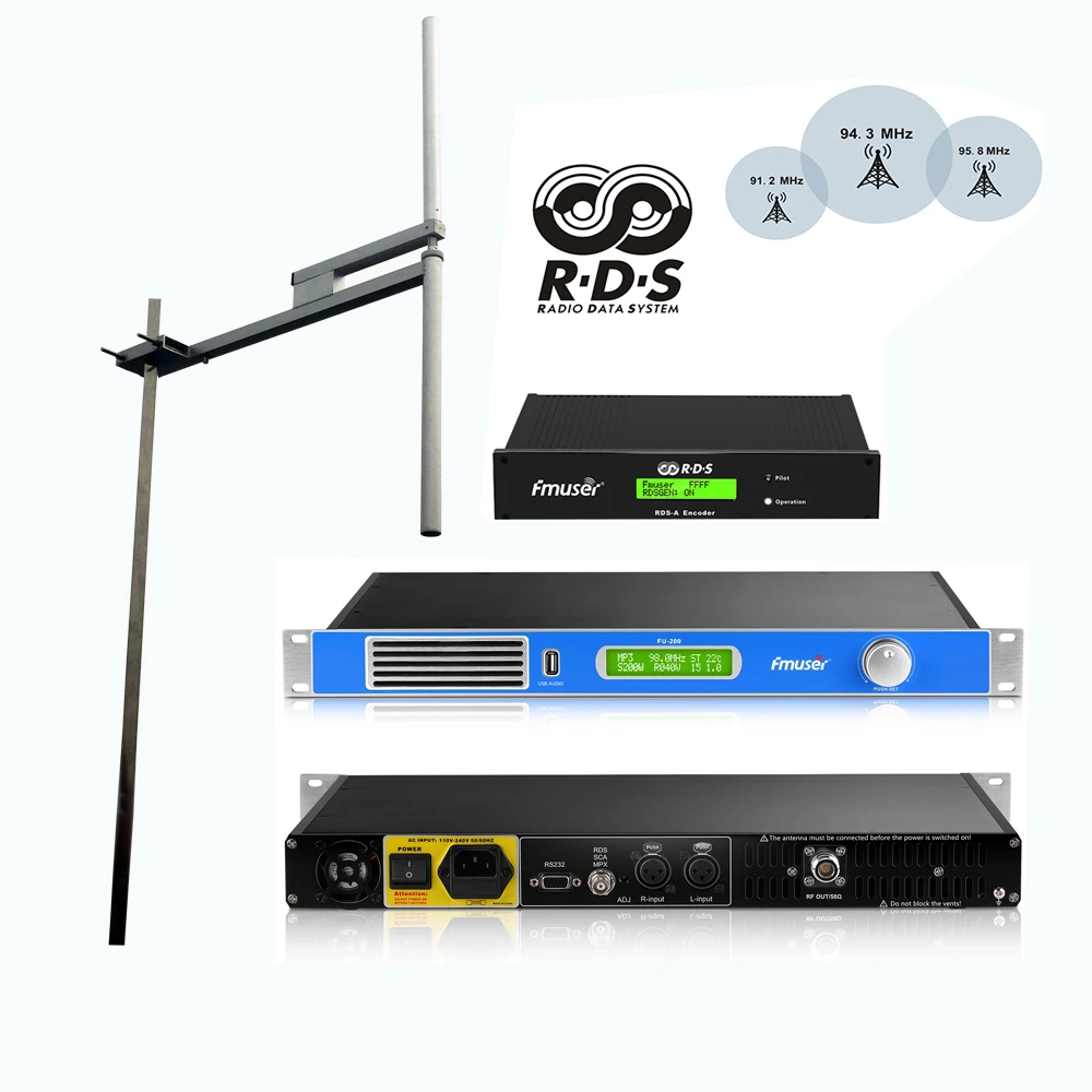 Fmuser Fu200a 200w Fm Radio Broadcast Transmitter+dv2 Professional Fm