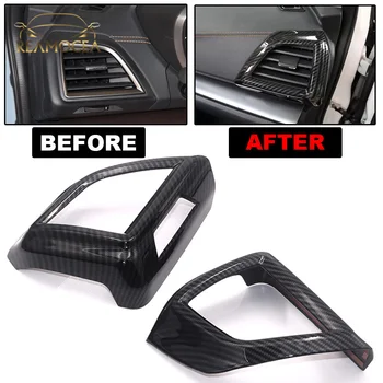 

Reamocea 2X Carbon Fiber Car Side Air Conditioning Vent AC Outlet Decorative Frame Cover Trims Fit for Subaru Crosstrek XV 2018