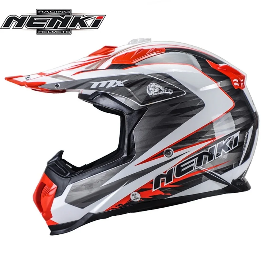 

NENKI Off Road Cross-country Helmet Adult Motocross Helmet Multicolor Goggles Downhill MTB ATV Racing Cross Motorcycle Helmets