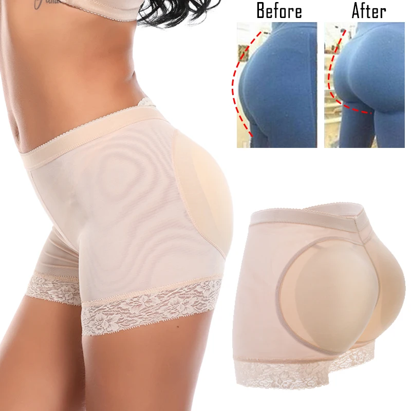 MISS MOLY Mujer Bragas Braguitas Relleno Embellecer Cadera Lencería Pantalones de Seguridad Control Panties Shapewear Enhancer Hip Booty 