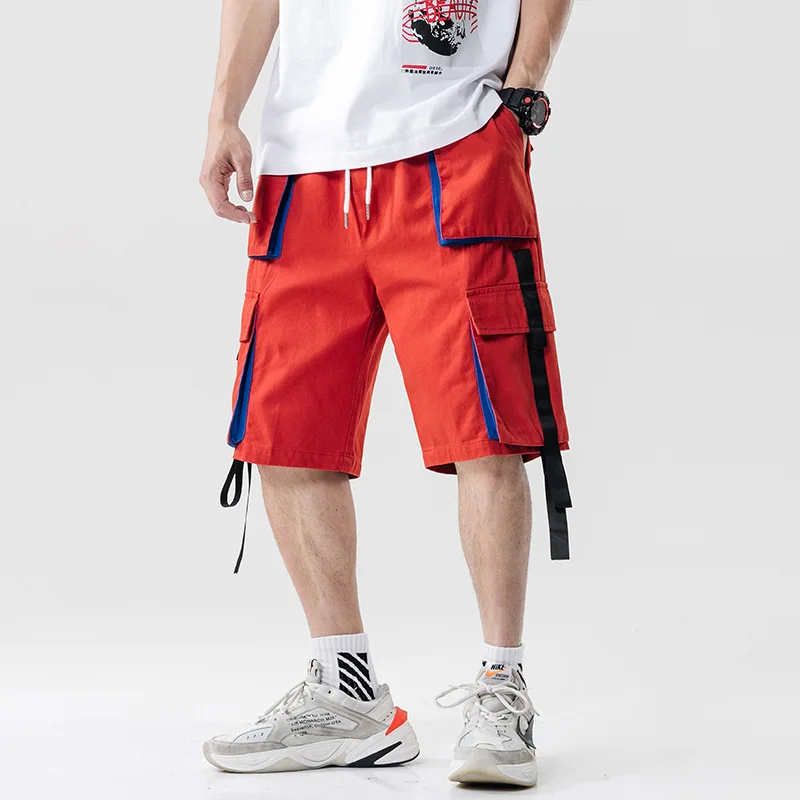 

2019 Summer New Style Large Size Japanese-style Shadowless Wall Contrast Color Workwear Shorts M-5x Hk159-p