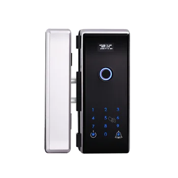 

Magnetic Electronic Card Fingerprint Frameless Glass Door Lock