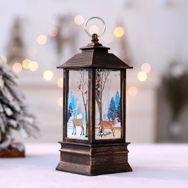 Рождественский светодиодный светильник для чая фонарь в форме свечи для рождественского декора часть украшения дома аксессуары для комнаты сезонное украшение