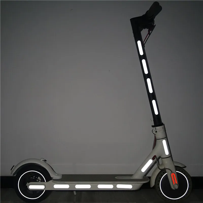 

For Mijia Scooter Reflect Light Tags Reflective Sticker Paster Decals Night Safety Warning Strip
