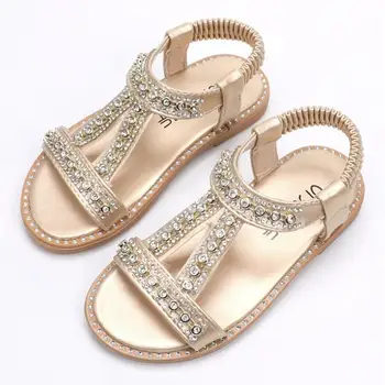 

New Kids Sandals Girls Shoes 2020 Summer Soft Fashion Princess Girls Sandals Children Diamond Sandals For Girls