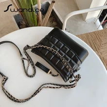 Высокое качество, Двойная Цепочка, квадратная клетчатая стеганая вместительная сумка через плечо, сумки-мессенджеры для женщин, женские сумки, кошельки