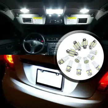 

Car 13pcs Xenon Lamps 12SMD/5SMD/8SMD Exterior LED License Plate Light Bulbs