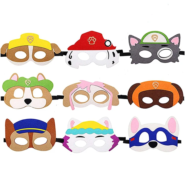 Paw Patrol Dog Masquerade Toys Kids Patch Cartoon Puppy Mask Action Figure Children Christmas Halloween Party Decoration Gifts 3