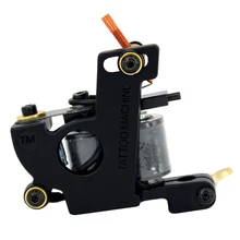 Набор для татуировки 10 цветов, набор чернил для татуировки, одиночные машины с черным светодиодный дисплеем, источник питания для татуировки PX110025, полные комплекты для татуировки