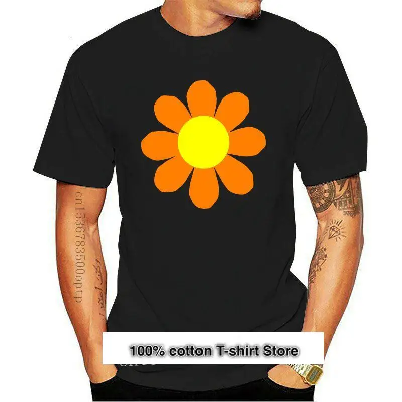 Diseño amarillo, naranja, flor de Daisy T camisa Hippy hippie hippies flor  flores margaritas daisy colorido retro vintage|T-Shirts| - AliExpress