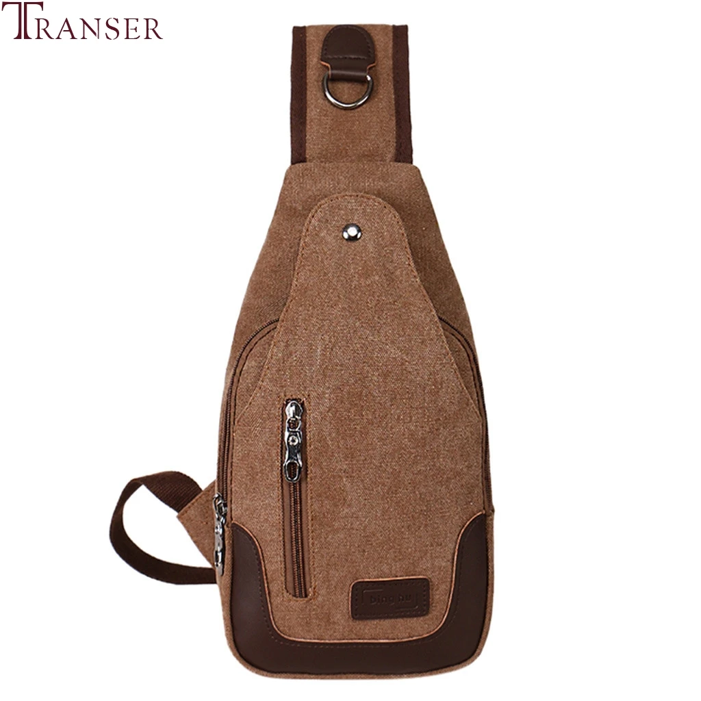 

Transer Functional USB Charge Chest Bags Men Casual Canvas Waist Bag Money Phone Bag Pouch Antitheft Travel Shoulder Pack hot #4