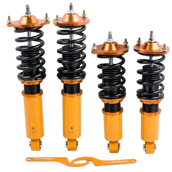 

Coil Struts For Mazda Miata MX5 MX-5 NA NB 89-05 Height Adj. Coilovers Shocks Absober Suspension Convertible 2D 89-05 Spring