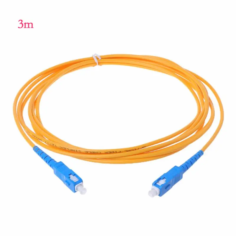 3m SC/UPC-SC/UPC-SM 3 мм оптическое волокно гибкий кабель Одномодовый патч с расширителем шнур G8TB - Цвет: 3m