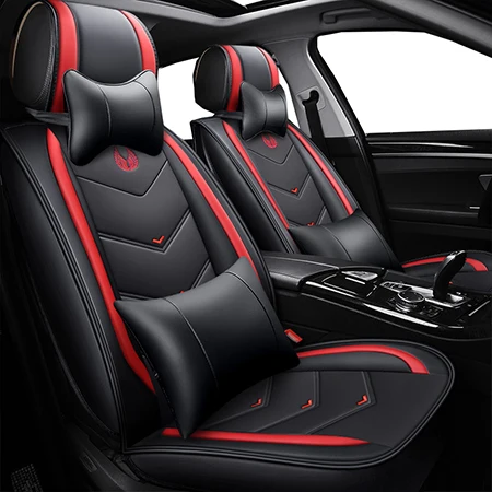 red luxury Чехлы для автомобильных сидений из искусственной кожи с полным покрытием для Opel adam opel corsa astral astra insignia mokka - Название цвета: red luxury