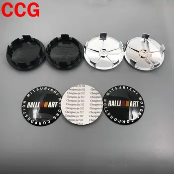 

4pcs 65mm 68mm RalliArt Car logo Wheel Center Cap rim Badge dust-proof covers decal refit Creative decoration emblem sticker