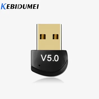 

Kebidumei USB Bluetooth 5.0 Dongle Adapter Receiver Transmitter Mini Wireless Bluetooth Music Audio For PC Speaker Computer