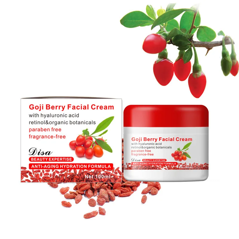 Goji для лица крем с гиалуроновой кислотой без парабена отдушек высокими