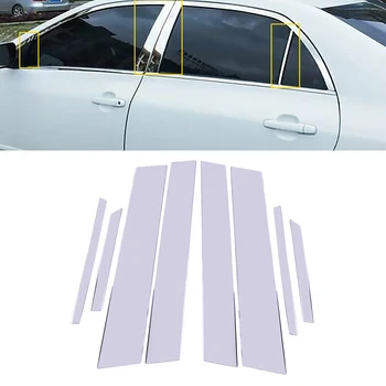 

8pcs Stainless Steel Chrome Car Window Door Pillar Post Trim Styling Fit for Honda Civic 8th 2006 2007 2008 2009 2010 2011