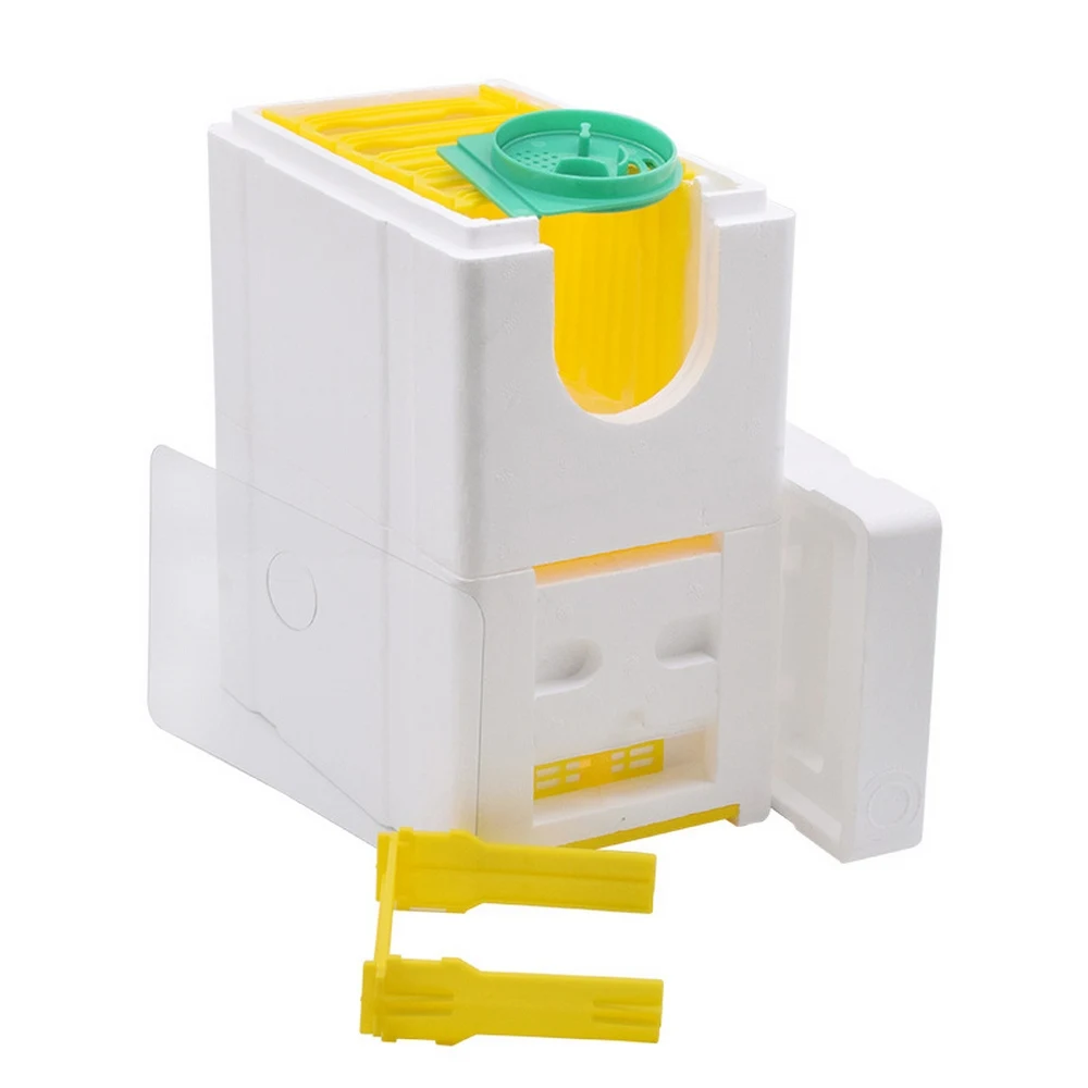 Beekeeping Pollination Box Hive Foam Plastic Double Honey Honeycomb Professional Bee Mating Case Tool Kit | Дом и сад