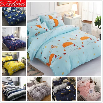 

Cartoon Pattern Boys Girls Kids Adult Youth 4pcs Bedding Set Duvet Cover Sheet Pillowcase Single Twin Queen King Size Bed Linen