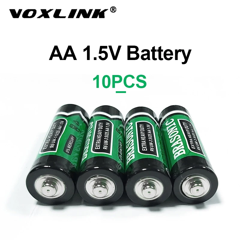 

VOXLINK 10PCS AA Battery 1.5V LR6 AM3 E91 MN1500 Alkaline Dry Battery Primary Battery For MP3 camera flash razor electric toy 2a