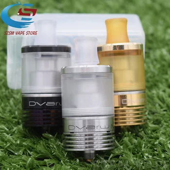 

Dvarw MTL RTA Atomizer 316 stainless steel diameter 22mm 2.0ml Bigger oval hole chimney Rebuildable Tank fit SXK atto mod