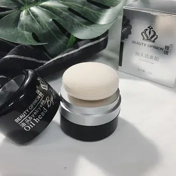 

Dry Shampoo Powder Disposable Laziness People Hair Treatment Powder With Mushroom Powder Puff Greasy Hair Quick Dry Powder TSLM2