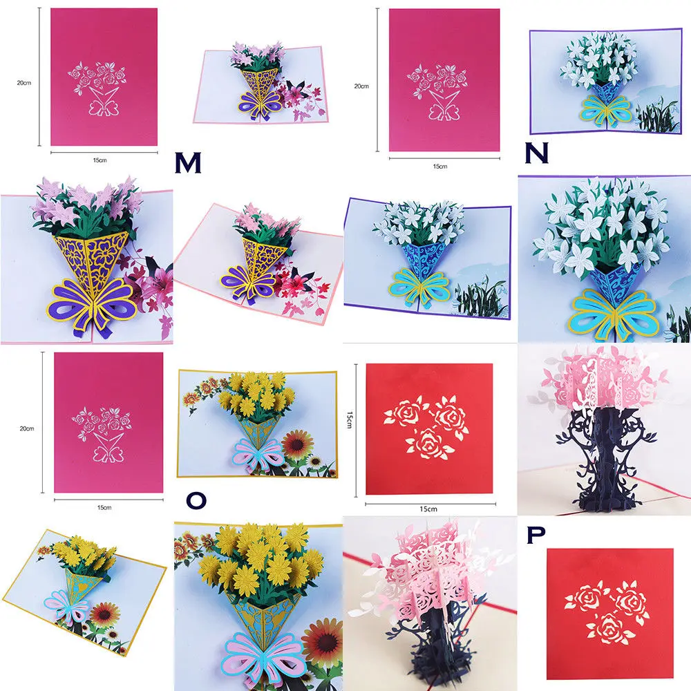 Вечерние 3D всплывающие открытки для влюбленных на день рождения поздравительные открытки свадебные приглашения подарки на Рождество юбилей поздравительные открытки