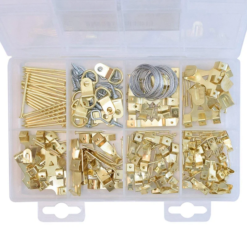 

Picture Hangers,Painting Hanging Kit Picture Suspension Kit 220 Pieces Heavy Duty Multicolor Picture Hook With Screws For Hang