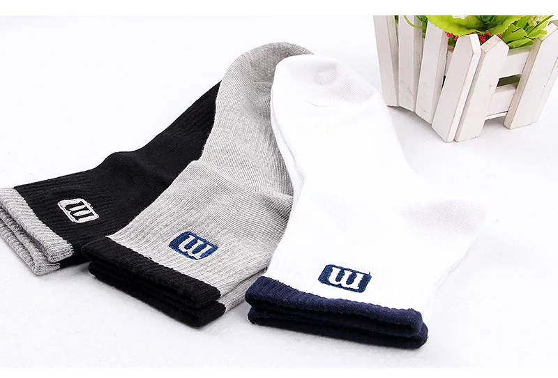 Hochwertige 3 Paar Herrensocken aus gekämmter Baumwolle, atmungsaktiv, bequem, Business-Socken für Herren, Schwarz, Weiß, Neu – Detail 5