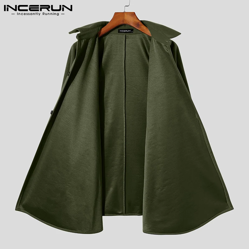 INCERUN Fashionable Ponchos New Men's Autumn Winter Casual Sleeveless Cloak Male Loose Comfortable Buttons Cape Coat S-5XL 2021