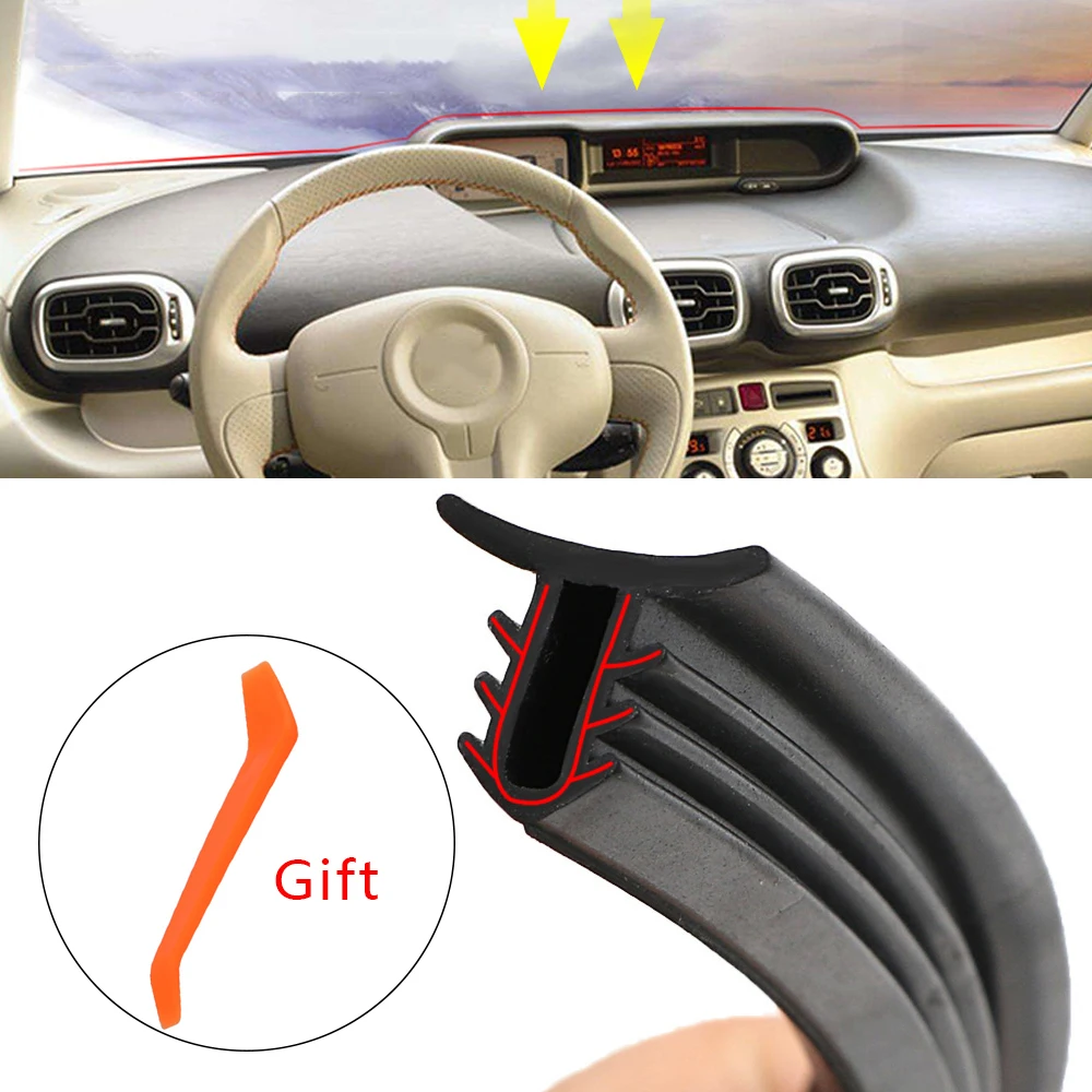 

1.6M Car Styling Dashboard Soundproof Seal Strip For Toyota Corolla Avensis RAV4 Yaris Auris Hilux Prius verso MG 3 ZR Buick